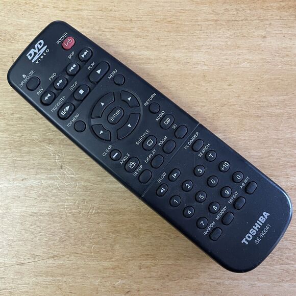 Toshiba SE-R0041‎ DVD Player Remote Control - OEM for SD1600, SD1600U*Rm - Picture 1 of 6